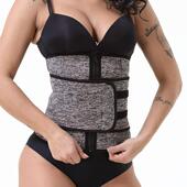 直销新款 跨境氯丁橡胶运动暴汗拉链束腰腰封收腹束身衣塑形收腹带