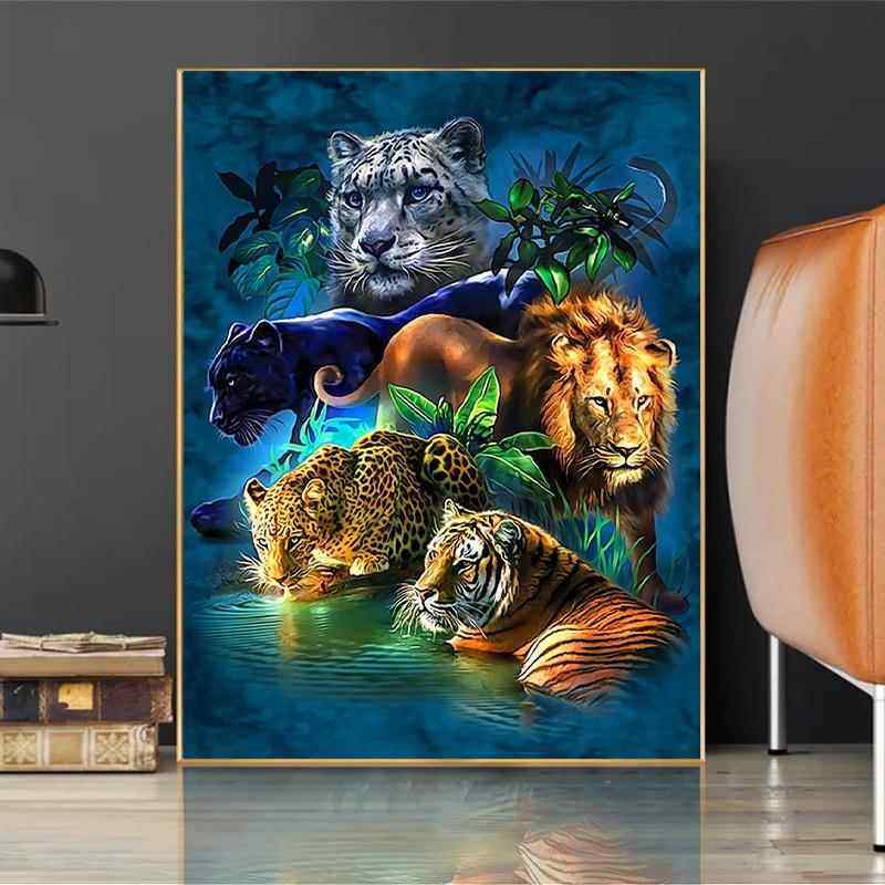 5D Animal Diamond Painting Diy Full Drill Home Decoration