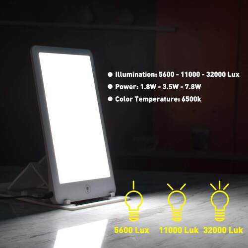 跨境新款光疗灯LED仿生太阳灯调色温happy light SAD灯工厂私模