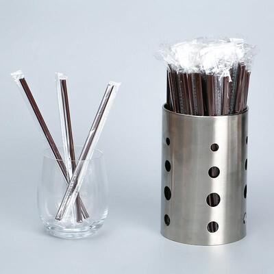 食品级一次性吸管咖啡搅拌棒三品PP塑料独立包装热饮耐高温双孔细