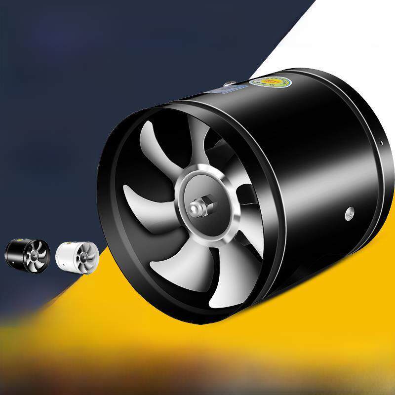 圆形排气扇管道排风扇家用厨房强力圆筒租房油烟抽风机排烟换气扇