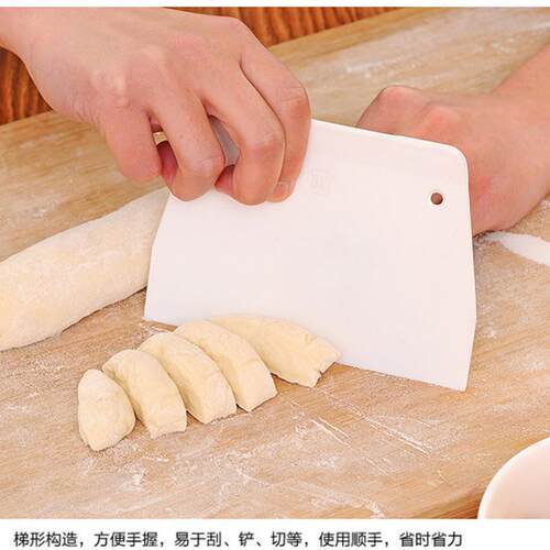 Custom LOGO Hard Plastic PP Scraper Spatula Baking Tool, Cak