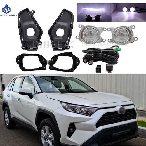适用丰田RAV42022-2026款LED雾灯套件低配升级高配雾灯套装