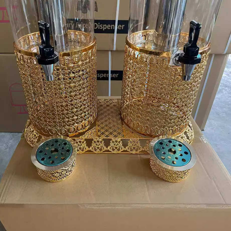 酒店自助餐果汁鼎欧式奶茶桶双龙头咖啡豆浆机饮料鼎16L货源