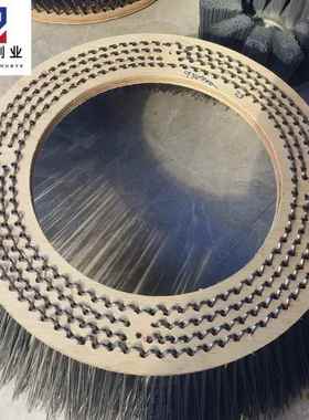 扫地车边刷钢片盘刷机械圆盘刷煤灰清洁钢丝扫盘刷耐久耐磨