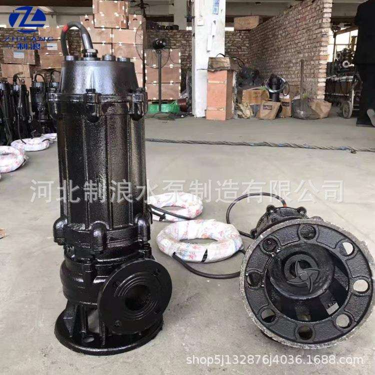 WQ潜水排污泵80wq40-30-7.5自动搅匀潜水排污泵 潜水污水泵