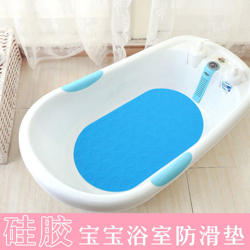 硅胶防滑垫宝宝婴儿无味无害卡通淋浴垫儿童浴室吸盘地垫浴室专用