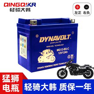 轻骑大韩晓星GV300 GV300S坦影250 GV250 GV650 U侠大脚怪黑7电瓶