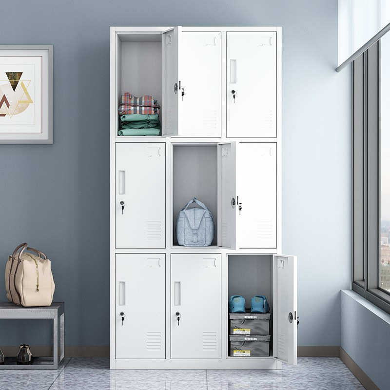 钢制更衣柜员工储物柜宿舍换衣柜铁皮收纳柜带锁铁皮柜多门鞋柜,商业/办公家具,办公储物柜,淘宝优惠券,粉丝福利购,淘宝优惠卷