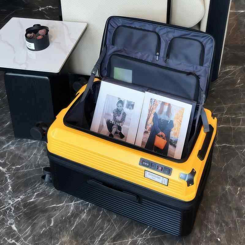 高档防爆五扩轮03寸结婚陪嫁红色行李箱可旅行拉杆箱侧开 容大容