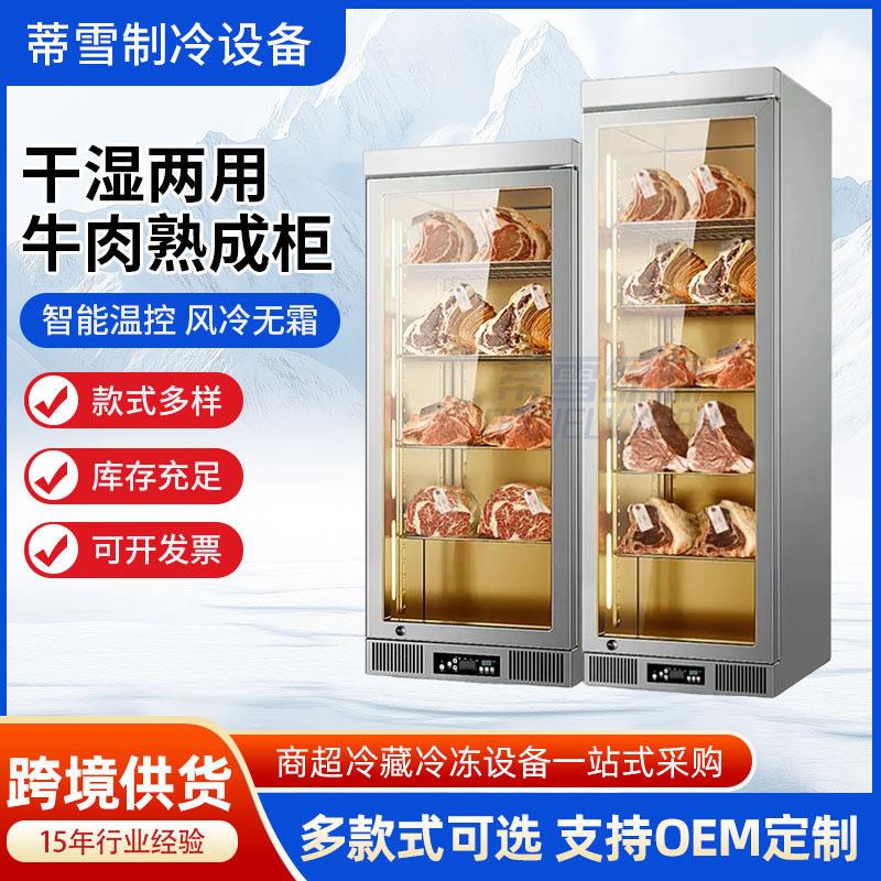 干湿两用现货牛肉熟成柜风冷排酸商用西餐牛排冷藏保鲜立式冷柜