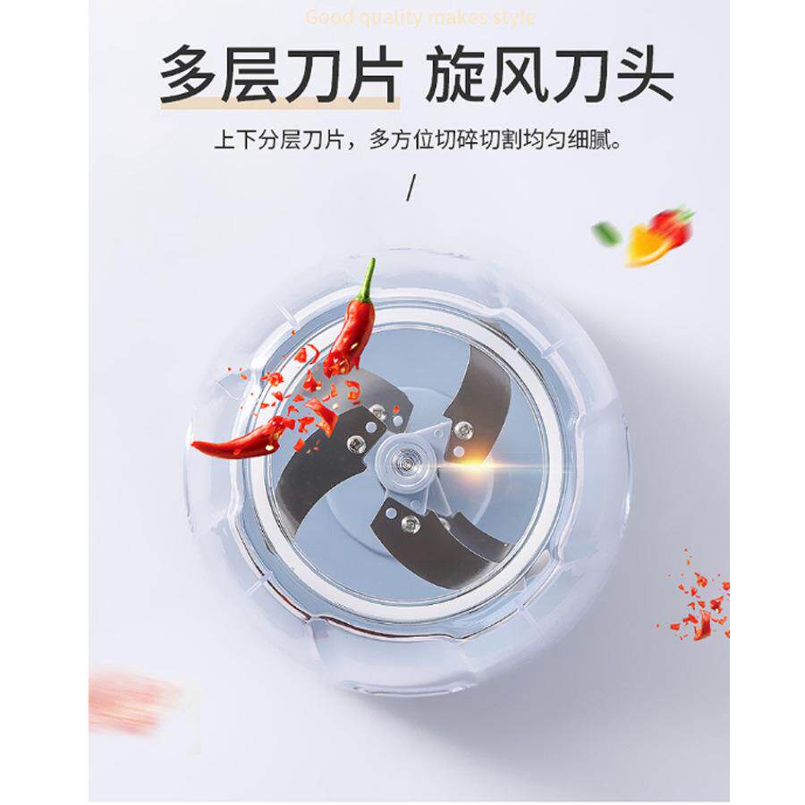 蒜泥切菜器绞肉机捣蒜器切辣椒打蔬果泥料理机手动拉蒜器剥蒜砸蒜