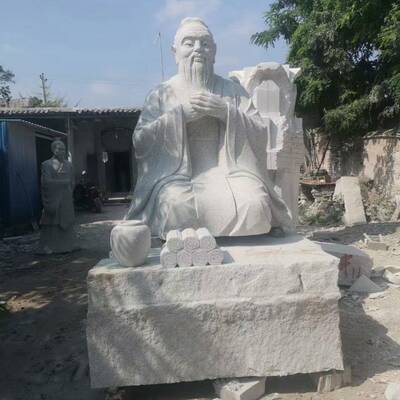 汉白玉石雕人物古代历史文化广场雕塑小品景观装饰大理石雕像厂家