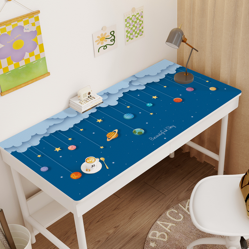 皮革学习书桌桌垫防水防油防烫儿童写字台桌垫专用可裁剪桌面垫子