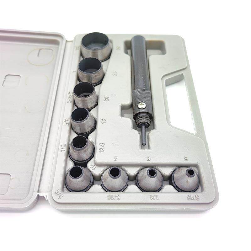 10P/塑盒换头皮带CY冲高碳钢空具心黑冲DI皮革打孔器工打洞圆头