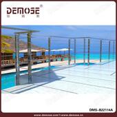 简设计户外阳MZI台杆不锈拉丝玻栏璃约栏杆钢厂家出口栏杆