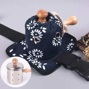 马少群马氏温灸罐温灸法命门灸加厚不锈钢艾灸盒随身灸家用送布套