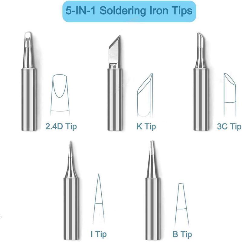 外贸可调温电烙铁工具包套装110V 220V 60W内热式洛铁便携电烙铁