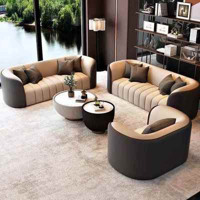 轻NWE奢沙发酒小户型客厅档店大堂办公会高客休息区直排室沙发一