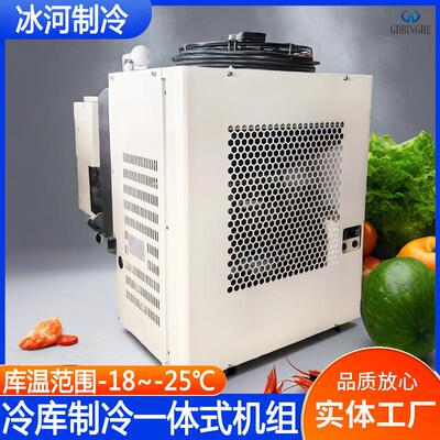 壁挂式侧嵌入式冷库制冷机组一体机保鲜冷藏整体式全套冷库设备