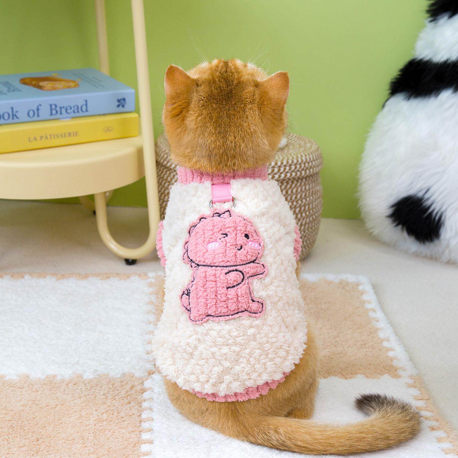 猫咪衣服防掉毛秋冬装加厚保暖绒衣布偶蓝猫母猫小猫可爱宠物服饰