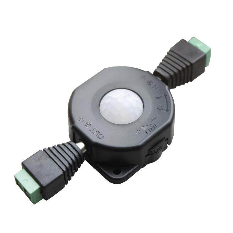 人体红外感应开关延时光控可调感应器小体积12V灯带含DC线LP-8025