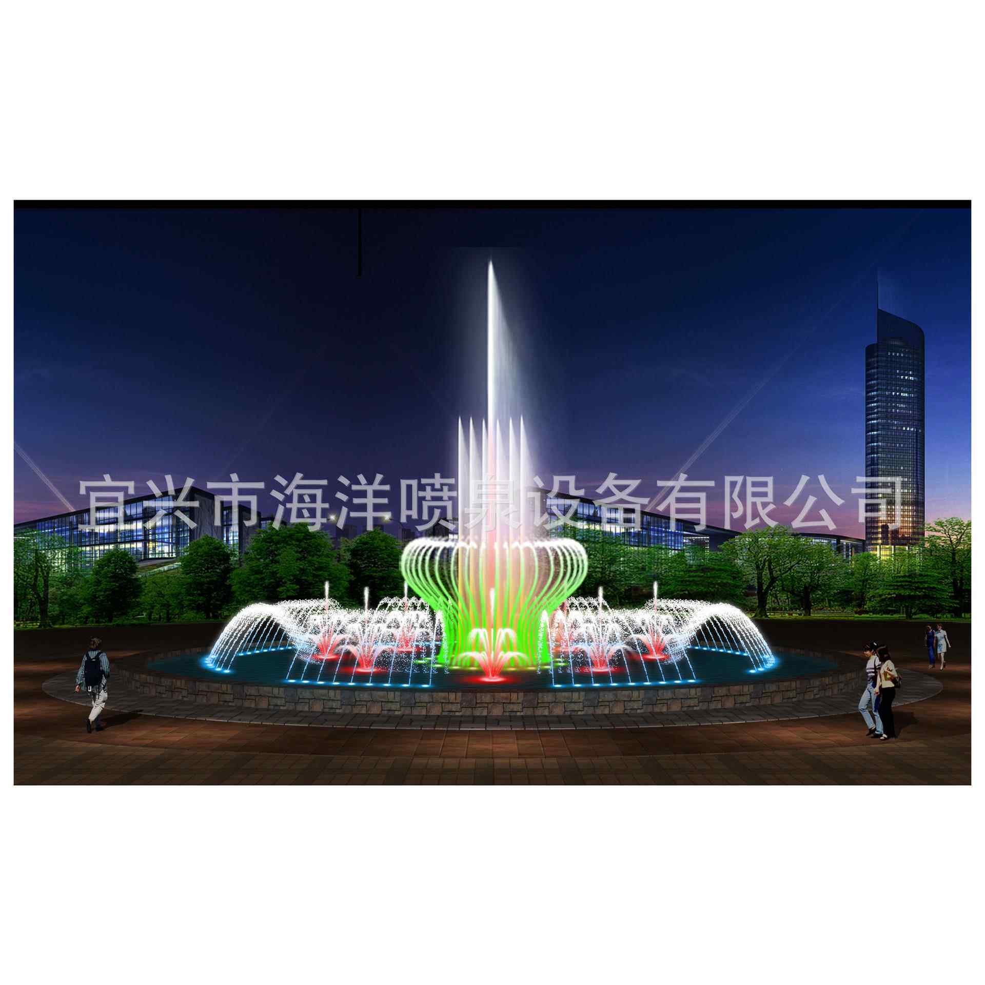 供应各大中小型音乐喷泉、程控喷泉及喷泉设备