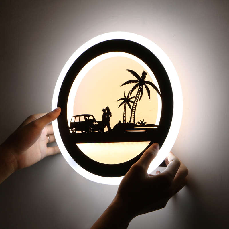 led壁灯床头灯卧室现代简约客厅背景墙灯饰酒店过道楼梯创意灯具