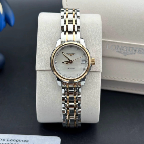 漏价9.8新 浪琴索尹米亚系列钢18K金自动机械表女表L2.263.5.88.7