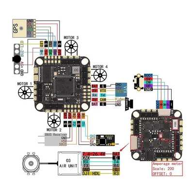 F722 32位 45A AIO 128K 飞控电调4合1 FPV穿越机 直插DJI天空端