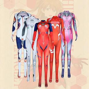 万圣节紧身连体衣DVA妲己Zero two02守望琪亚娜绫波丽cos福音战士