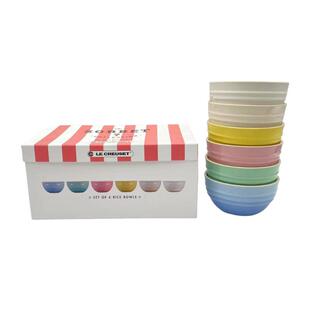 H1582式 下彩套12cm饭碗面碗马韩卡龙 家米用家庭饭碗陶瓷渐变釉装