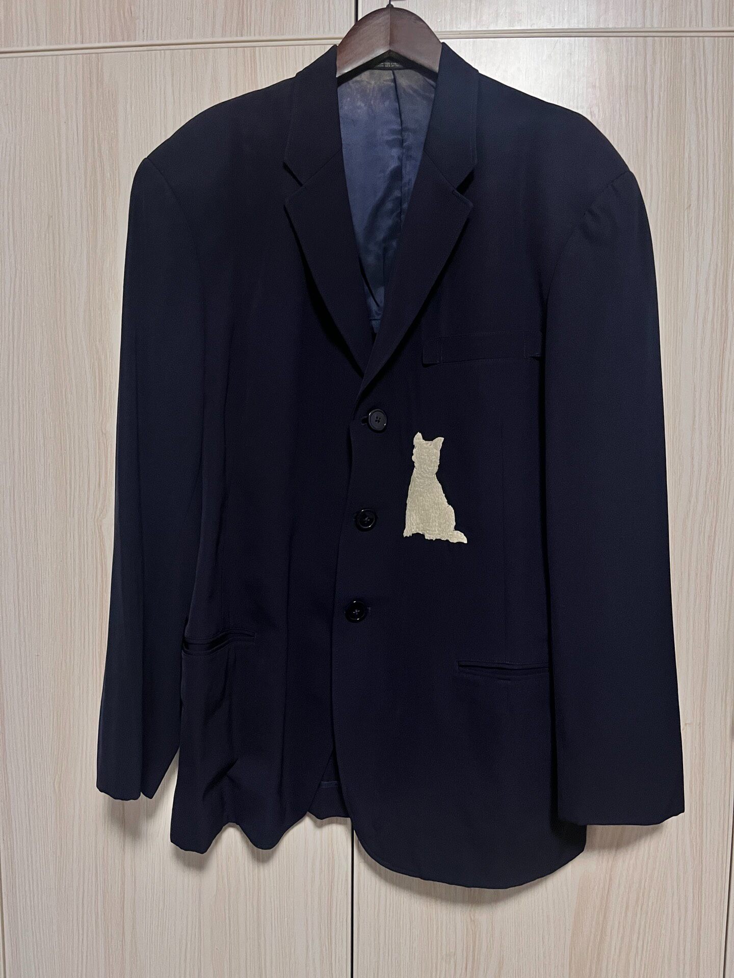 Yohji Yamamoto 90s Cat Embroidery Blazer