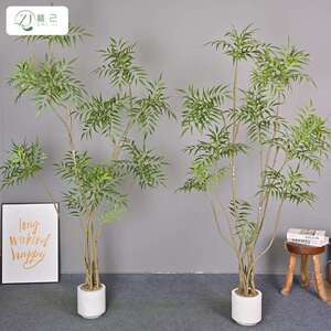 物仿真十zj565132功劳假植室内家居装绿饰落地盆栽植橱窗竹叶草南