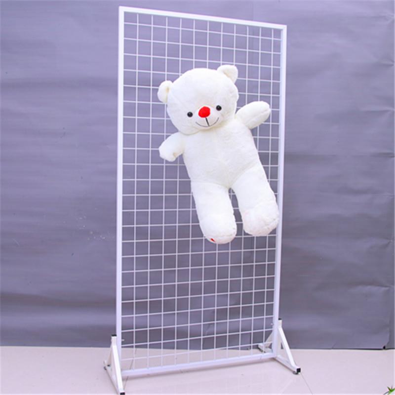 铁艺网格货架网儿网架饰品置物架立式铁品丝网幼IAG园作展示架超