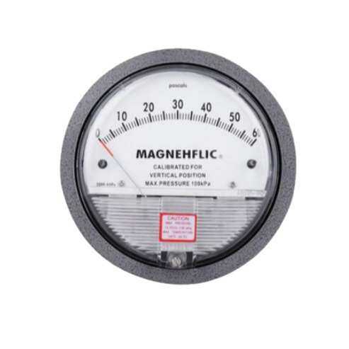 2000系列机械式差压表铝壳圆形指针微压差表微压