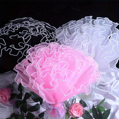 1Roll Korean Fresh Flower Wrapping Mesh Bouquet Floral Packa