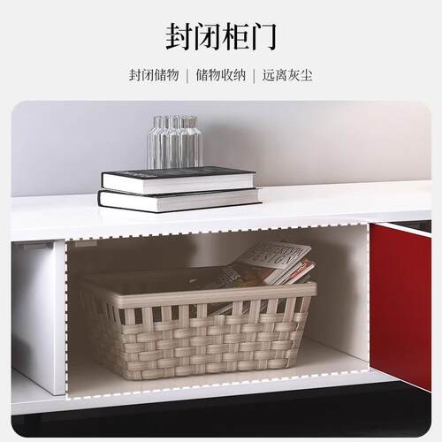 视电柜家现代简约小型客厅用dsg00481新款落地收纳储物柜一体电户