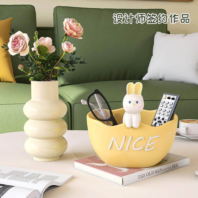 I9AT兔兔进门玄关钥匙托盘摆件家居装饰品入户柜客厅乔迁新居鞋柜,特色手工艺,其他特色工艺品,淘宝优惠券,粉丝福利购,淘宝优惠卷