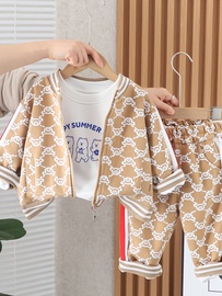 匹克企鹅男童春秋款运动套装婴儿童装0-4岁宝宝春季时尚棒球