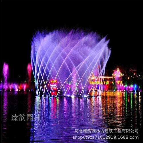 大型程控音乐喷泉喷头全套设备厂家呐喊喷泉广场互动脚踏泉波光泉