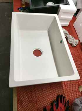 石英石水槽厂家直销大单槽白色黑色灰色