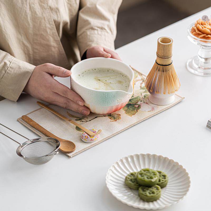 非茶遗竹抹茶碗陶茶筅抹碗式日打茶工具茶碗带嘴具配件宋代茶点茶