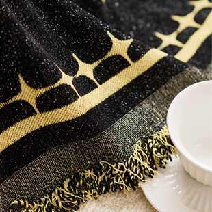 黑金蝴蝶沙发巾防抓防滑沙发垫简约防滑沙发盖布沙发套罩四季通用