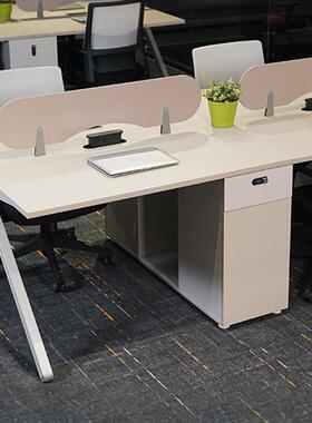 迪欧腾云顶格系列现代4人员工位电脑职员办公桌椅组合自由书桌