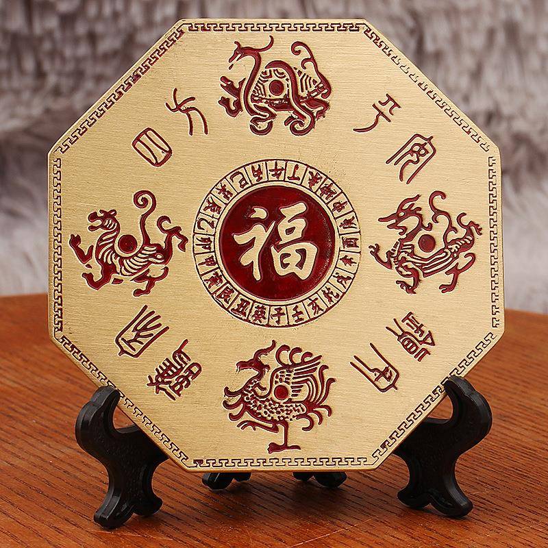 新款直销黄铜浮雕摆件四大神兽聚财桌面装饰工艺品开业乔迁礼品