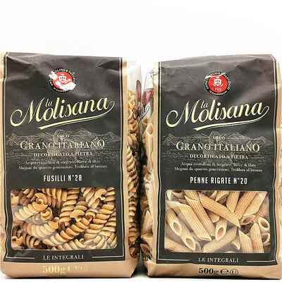 Molisana Whole Wheat Pasta茉莉莎娜全麦两头尖 螺丝形意大利面