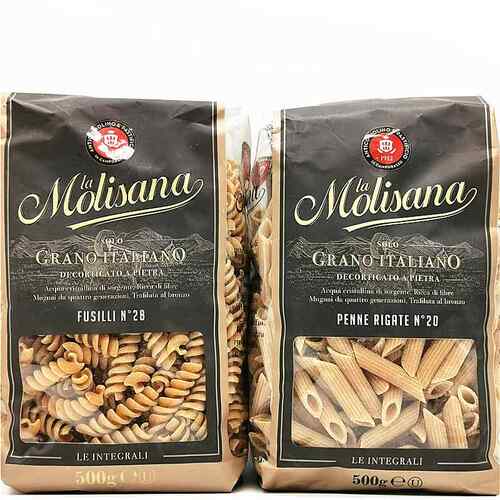 Molisana Whole Wheat Pasta茉莉莎娜全麦两头尖 螺丝形意大利面