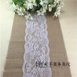 饰用品 蕾丝麻布欧式 桌旗 餐桌旗 椅纱圣诞家居工艺装
