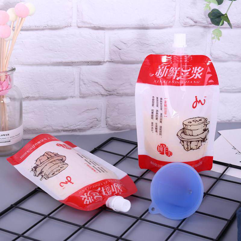 豆浆袋吸嘴袋 牛奶自立吸嘴袋液体包装袋 一次性早餐便携式打包袋
